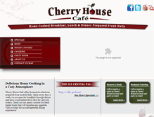 Tablet Screenshot of cherryhousecafe.com